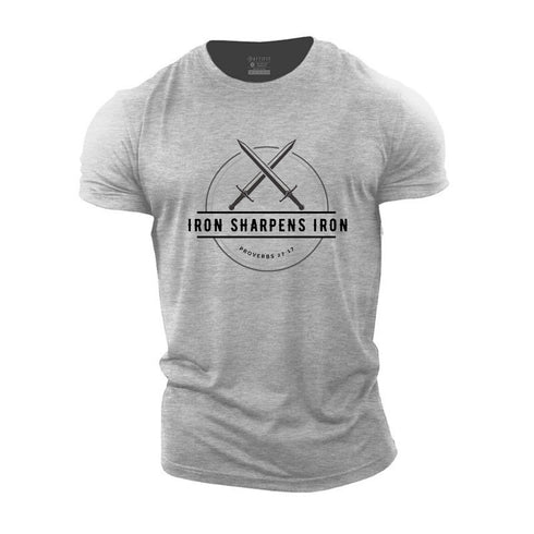 Men's Iron Sharpen Iron Cotton T-Shirt